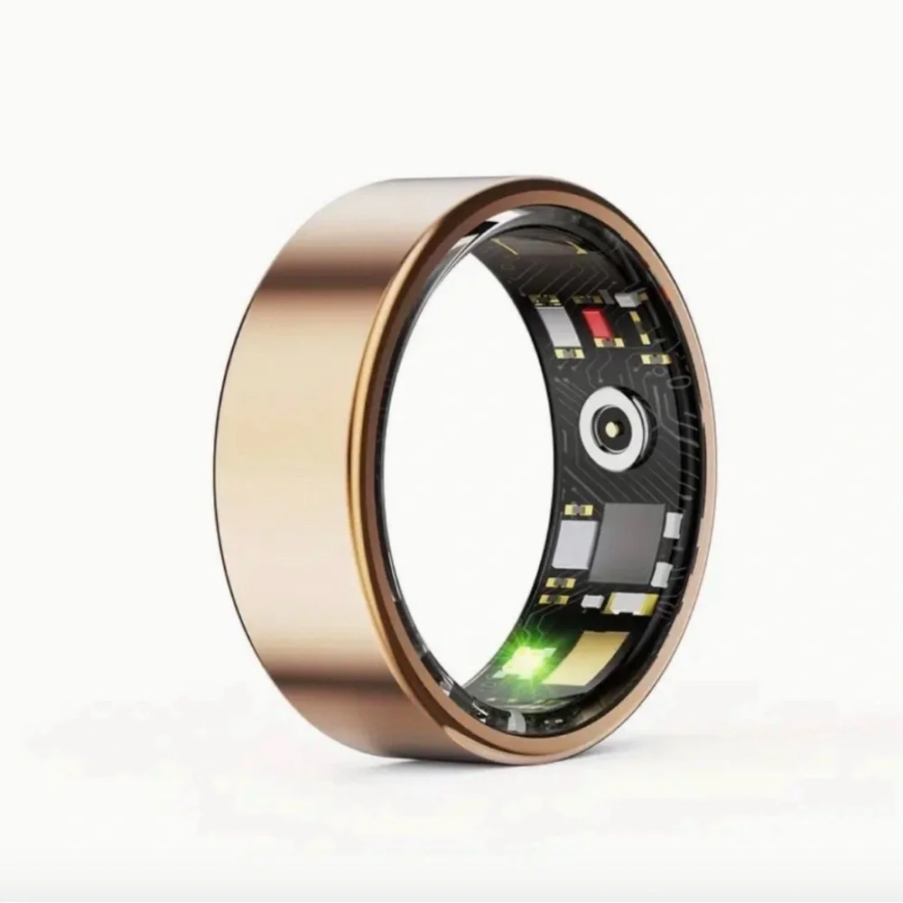 Limited Edition ROSE GOLD Smart Ring Health Sleep Monitor Fitness Track Size 13